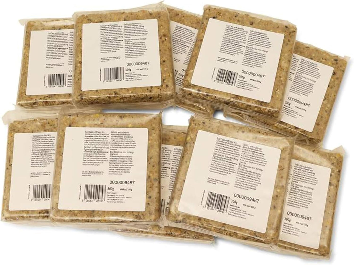 Tauku bloks savvaļas putniem Gifts4Nature 10 x 300 g, enerģijas bloks bez piedevām