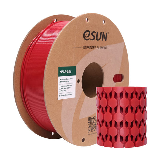 PLA 3D printera pavediens eSUN 1.75mm, ugunsdzēsēju sarkans, 1KG