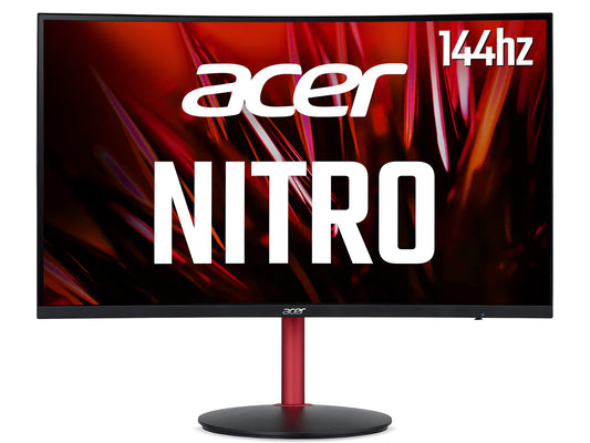 Acer Nitro XZ242QPbmiiphx - 23.6" curved LED monitor, 144Hz, AMD FreeSync, HDR, height adjustable, 2X HDMI ports.