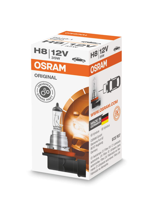 Osram ORIGINAL H8, 64212, 12V, 1 gabala salokāma kaste, oranža