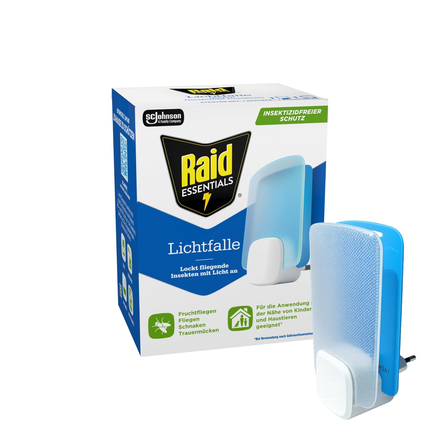 Raid Essentials LED gaismas slazds, bez insekticīdiem, 1 gaismas slazds un 1 uzpilde