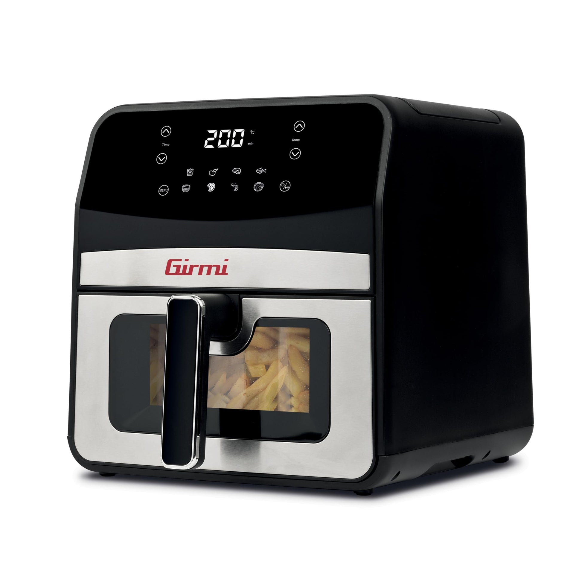 Girmi FG85 karstā gaisa fritēšanas ierīce - 6,5L, 8 programmas, 1700 W, digitālais displejs, iekšējais apgaismojums.