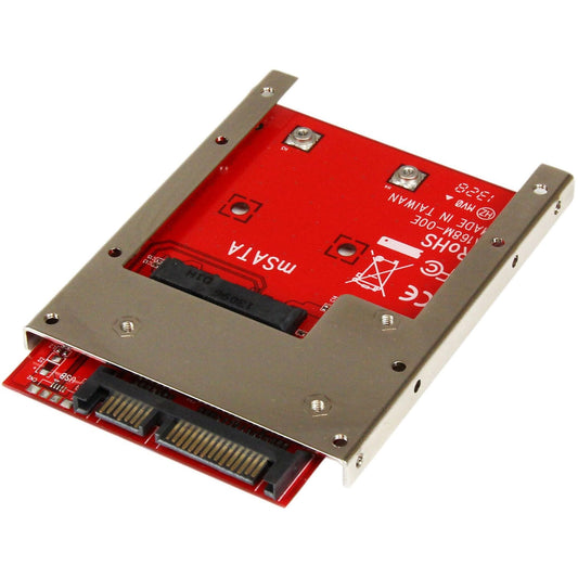 StarTech.com mSATA SSD to 2.5" SATA Adapter - Converts mSATA to 22-pin SATA for 6.4 cm HDD compatibility