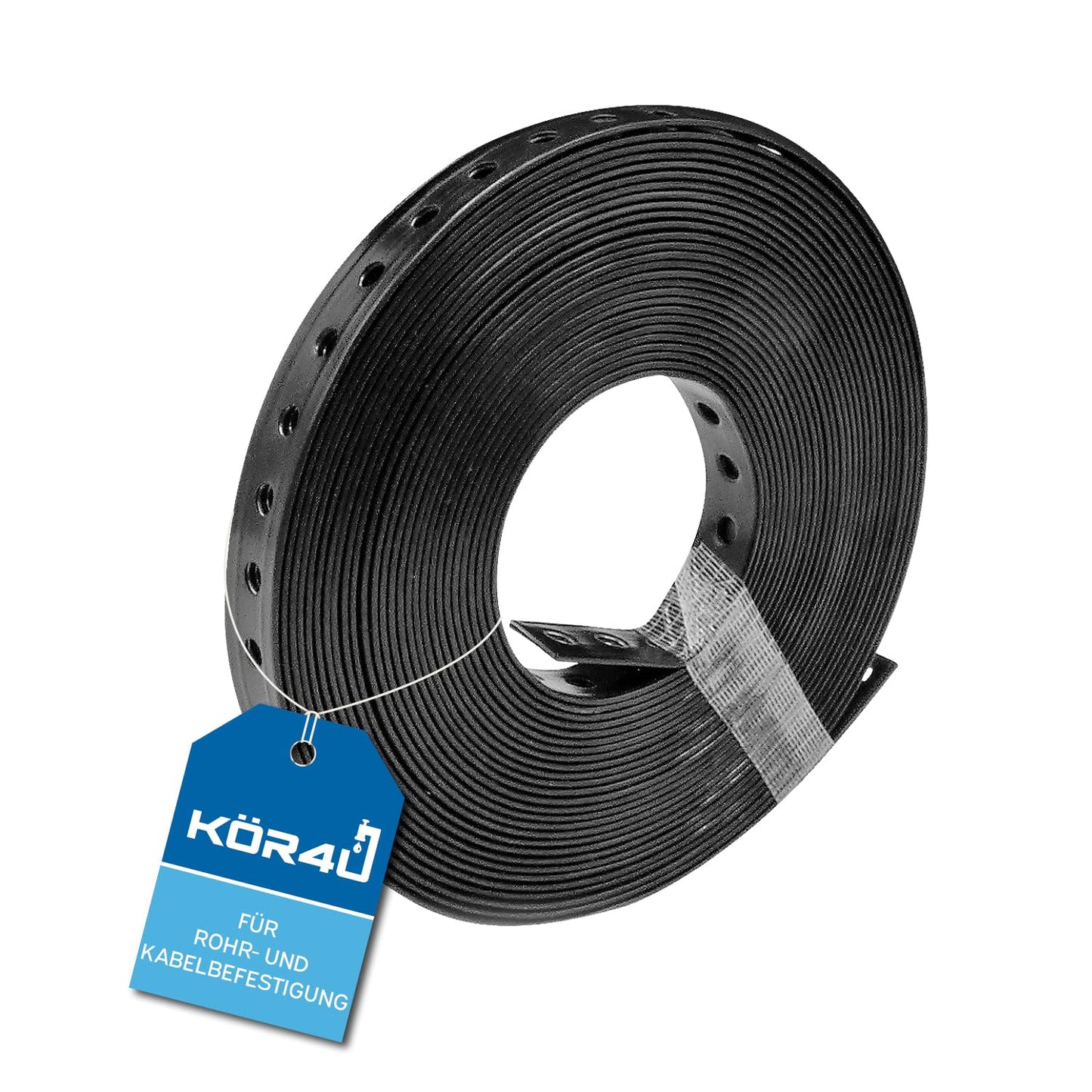 Montāžas perforētā lente kör4u 19mm x 10m, perforēta lente, kabeļiem, caurulēm, stiprināšanas lente