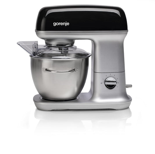 Gorenje MMC 1000 RLBK virtuves kombains ar 7 ātrumu līmeņiem/AC motors/3D maisīšana/SuperSilent/EasyClean/ pārkaršanas aizsardzība/ apgriezienu regulēšana/4,5 l/1000 W/37,2 cm/Melns