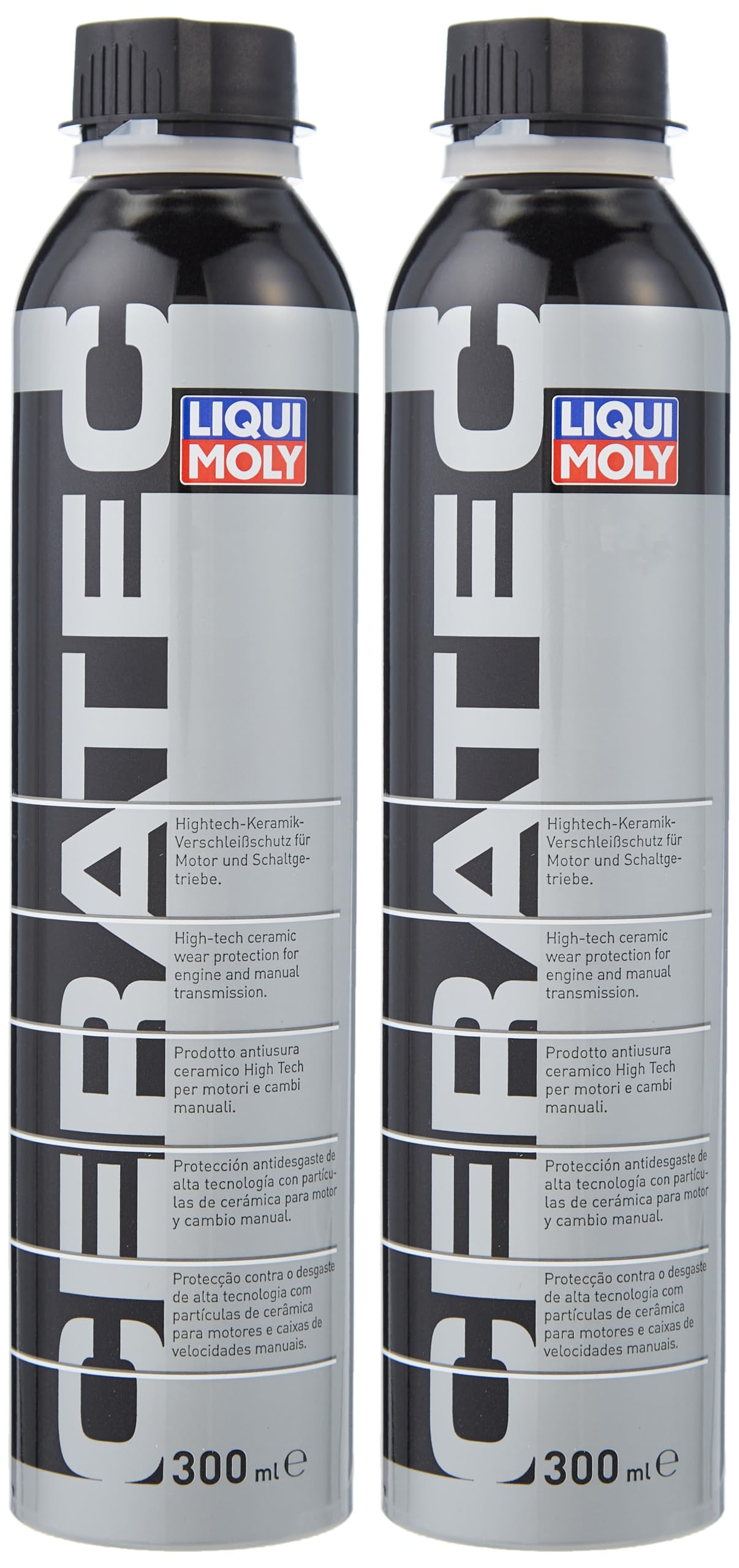 Motora piedeva LIQUI MOLY Öladditiv Cera Tec 2 x 300 ml, keramikas nodiluma aizsardzība benzīna un dīzeļdzinējiem, mazāka berze, klusāka darbība