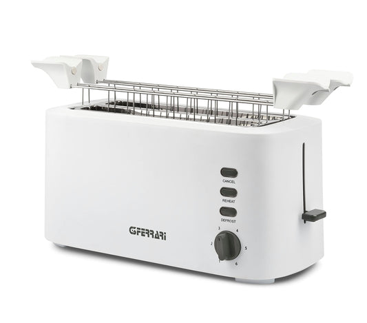 G3 Ferrari G10142 tosteris Lielas šķēles "Essential Toast", 1500 W, 4 toasts, balts