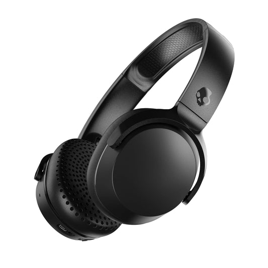 Skullcandy Riff 2 On-Ear bezvadu austiņas - 34 stundu akumulatora, mikrofons, saderīgas ar iPhone, Android, Bluetooth - melns
