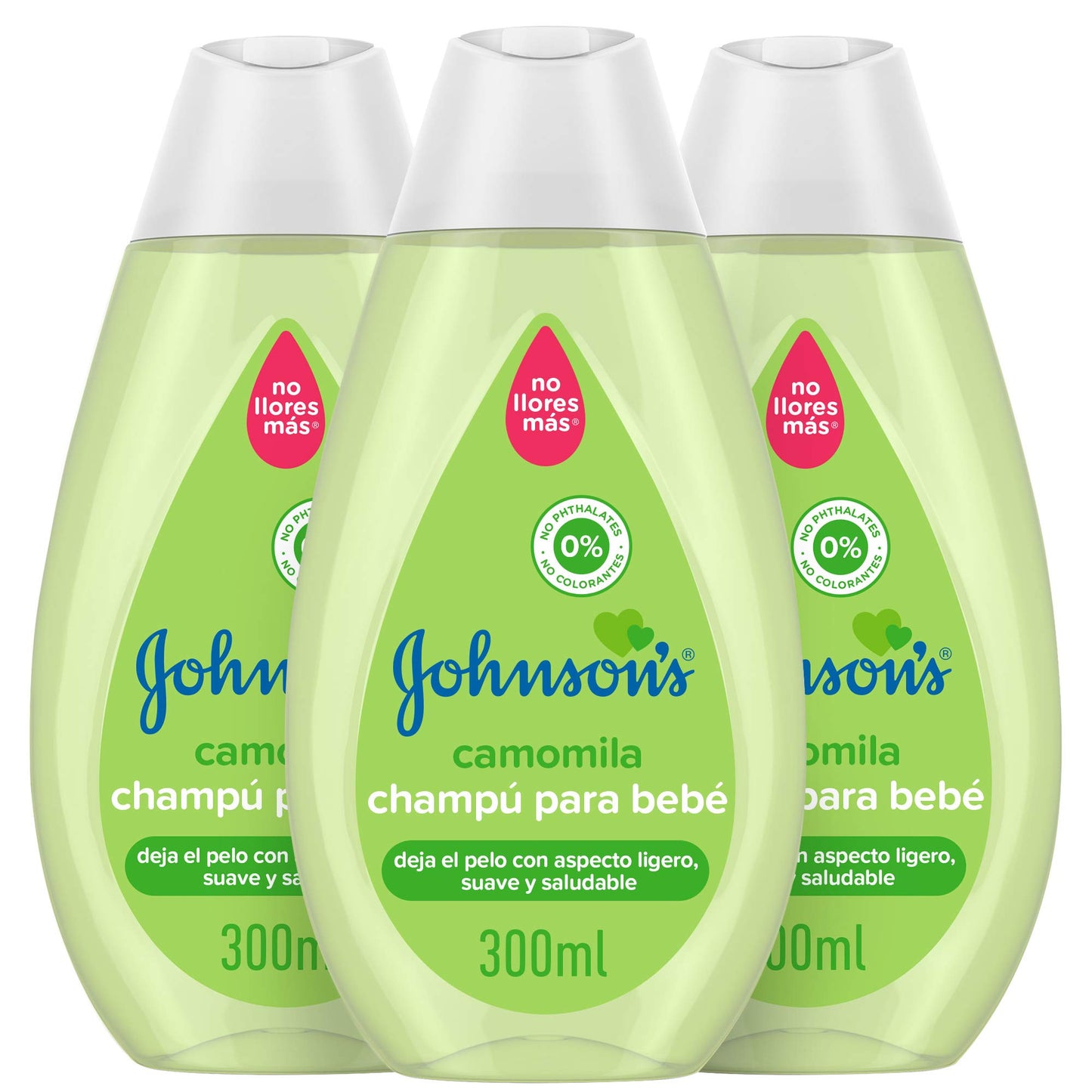 Bērnu šampūns Johnson's Baby Kamille, 3 gab. (3 x 300 ml)