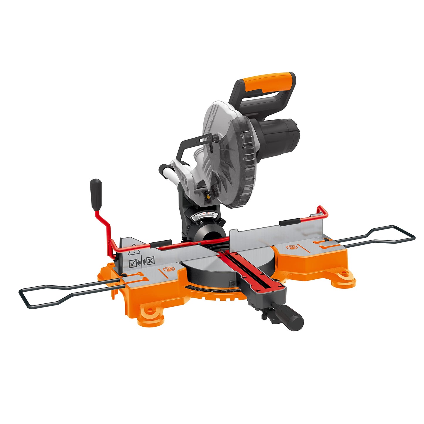 WORX WX845.9 NITRO 20V - daudzfunkcionāls paneļzāģis ar 0-45° slīpgriezumiem, 220mm zāģēšanai, droša XtraHand skava.