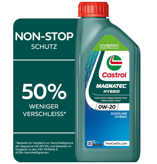Castrol MAGNATEC Hybrid 0W-20 motoru eļļa, 1L