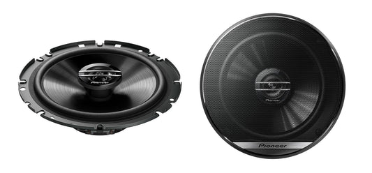 Pioneer TS-G1720F 17 cm 2-ceļu koaksiālie skaļruņi komplekts ar 2 skaļruņiem (katrs 300 W max., 40 W sinus), jaudīgs skaņas kvalitāte, augsta efektivitāte, 49.7 mm uzstādīšanas dziļums, 144 mm uzstādīšanas atvere, ar resti