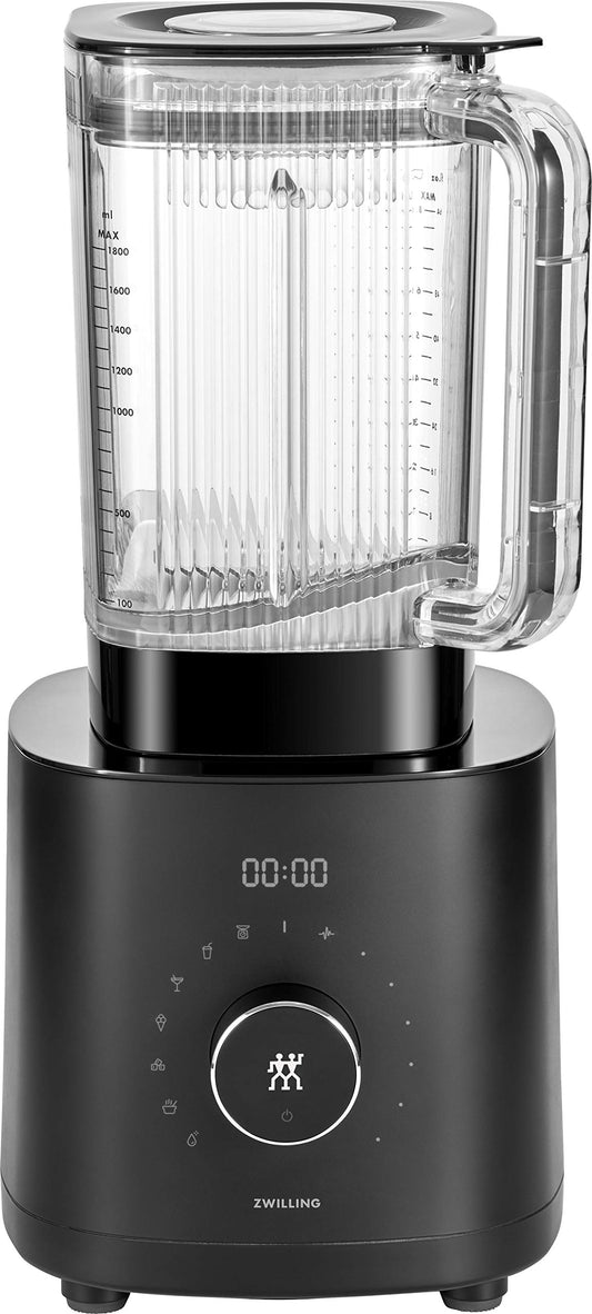 ZWILLING ENFINIGY Pro Blender - 1.8L capacity, stainless steel wing blade, powerful DC motor, sleek black design