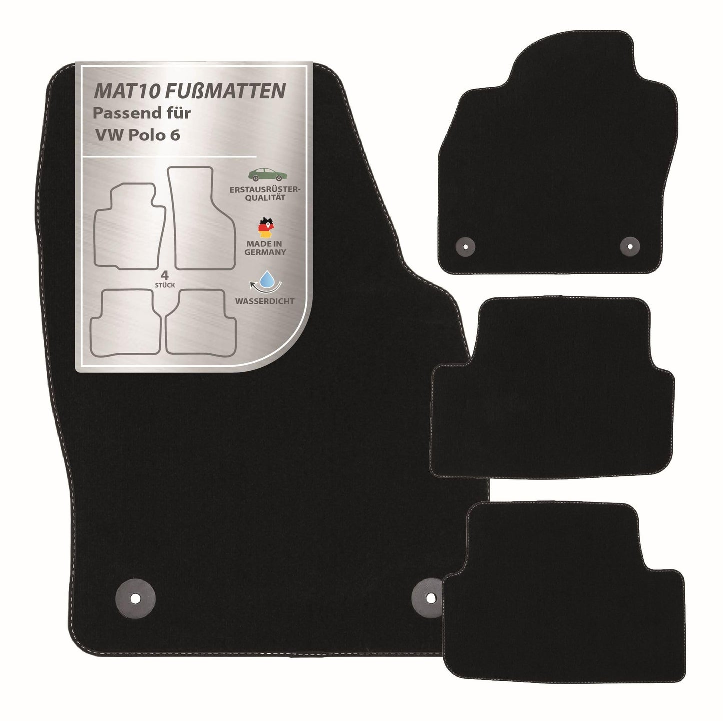 MDM SP-1814 paklāji Velūrs automašīnu paklājs piemērots Land Rover Range Rover Sport 2005>2013 / Discovery III / IV 2004>2014, melns