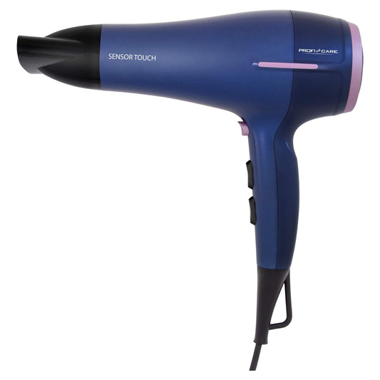 ProfiCare Profi-matu žāvētājs | profesionāls apjoma difuzors | 3 temperatūras/jaudas līmeņi | 2 ventilatora līmeņi | sensora pieskāriena vadība | jonizācijas funkcija | PC-HTD 3030 zils