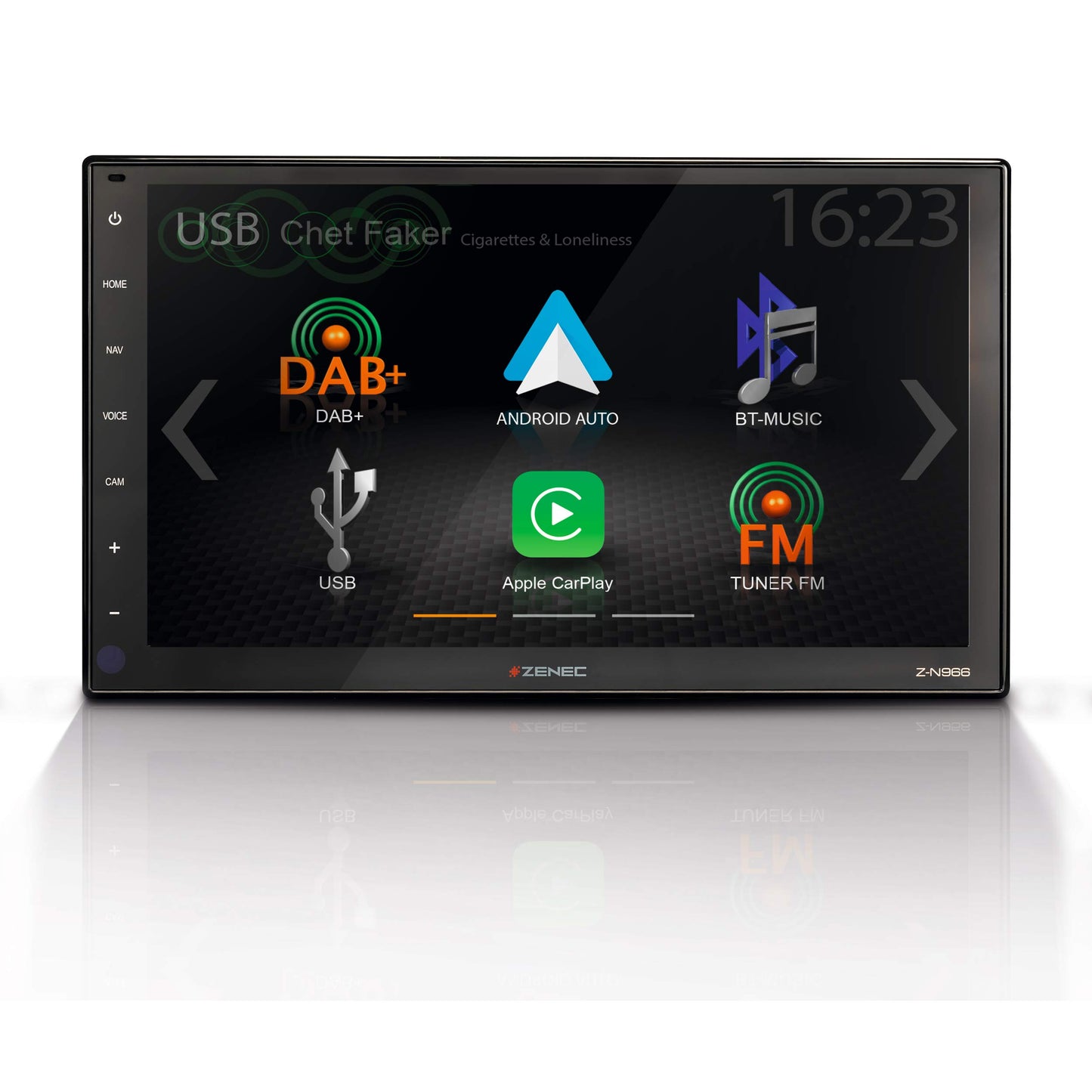 ZENEC Z-N966: 2-DIN autoradio, multimediju sistēma ar 9“/22,9 cm HD skārienekrānu, mediju centrs ar DAB+, Apple CarPlay, Android Auto, paplašināms ar navigāciju automašīnām un ceļojumu automobiļiem