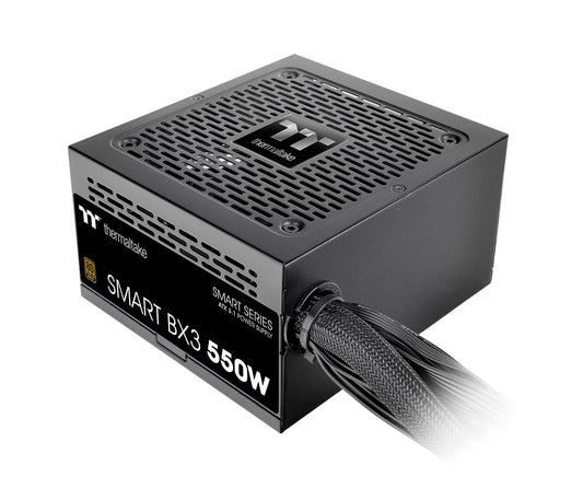 Thermaltake Smart BX3 550W - 80Plus Bronze certified, semi-modular power supply for efficient performance.