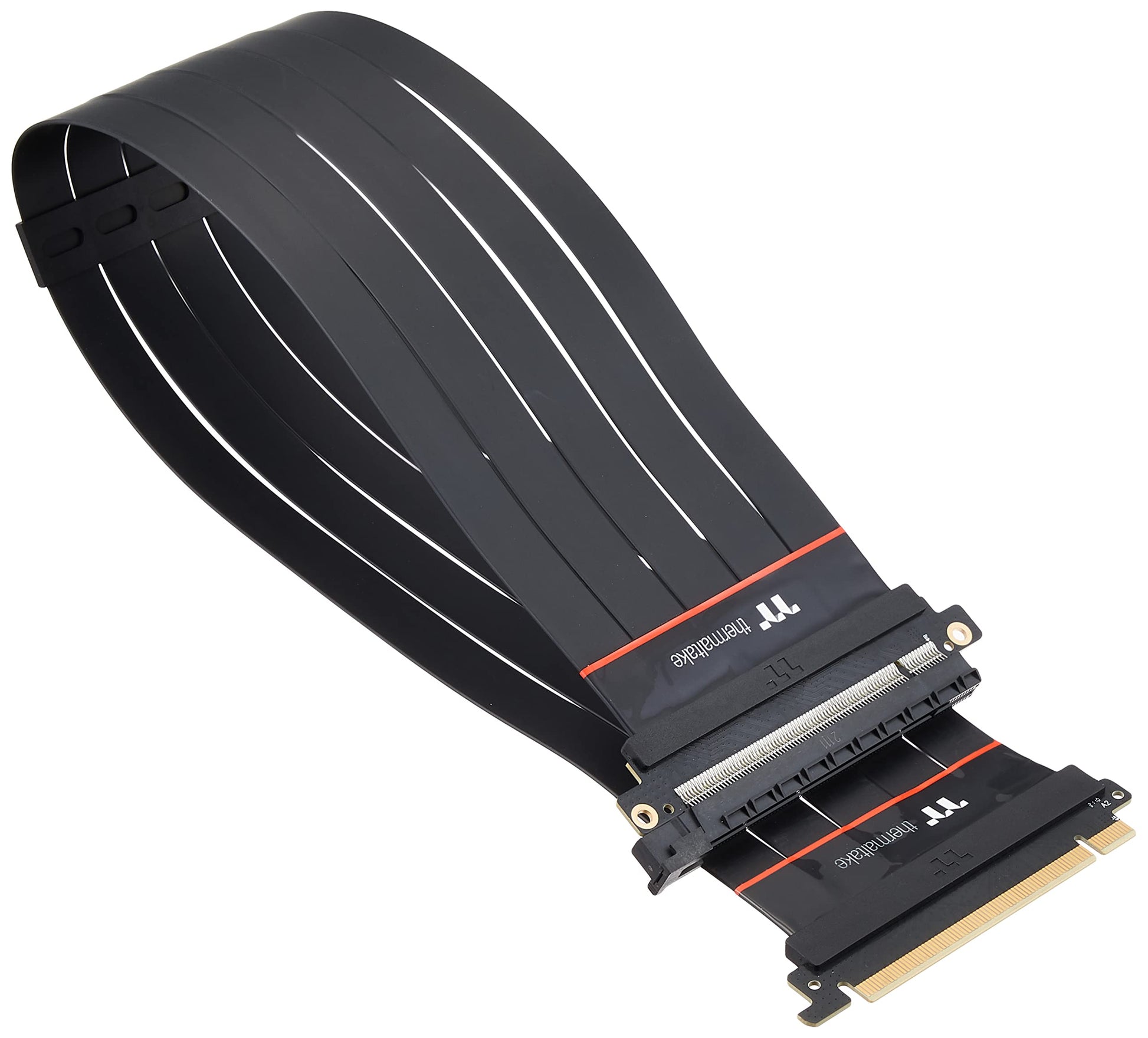 Thermaltake PCI Express pagarinātājs - melns, PCI-E 4.0, 16X, 60cm, uzlabota savienojamība un veiktspēja.