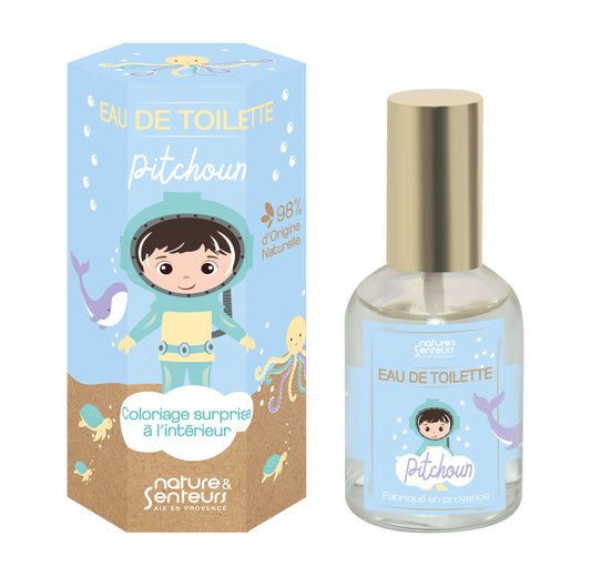 Bērnu eau de toilette NATURE & SENTEURS Pitchoun, 50 ml, citrusaugļi un baziliks, zēniem 4–8 gadiem