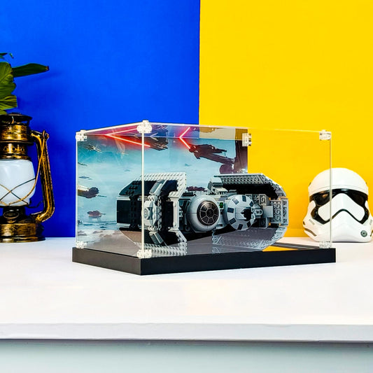 Vitrīna Lego 75347 TIE bumbvedējam - akrila statīvs, izmērs 30 x 20 x 16 cm, modelis nav iekļauts komplektā.