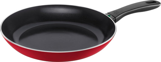 BALLARINI Caprera frying pan - 28 cm, aluminum, induction-compatible, ceramic non-stick coating, made in Italy, red