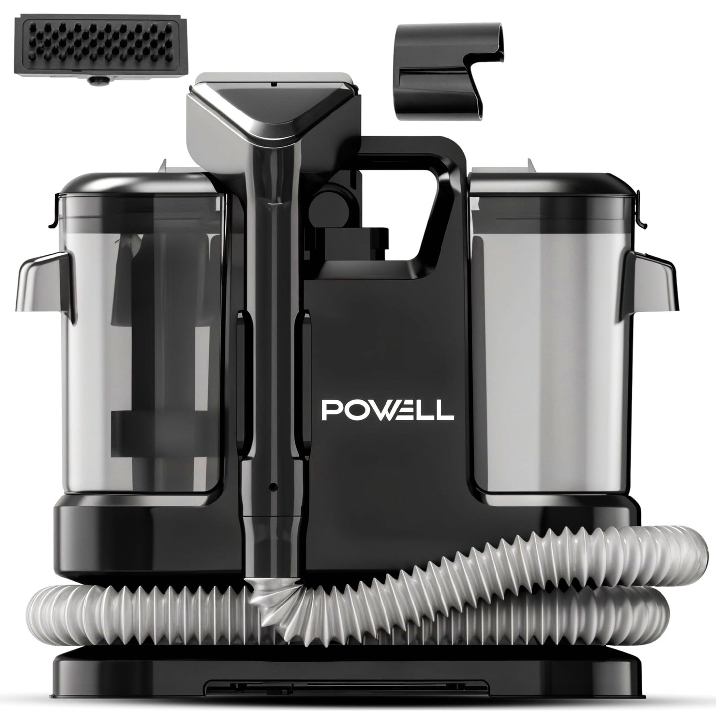 Powell polsteru tīrīšanas ierīce 450 W, mazgāšanas putekļsūcējs dīvānam un auto, melns