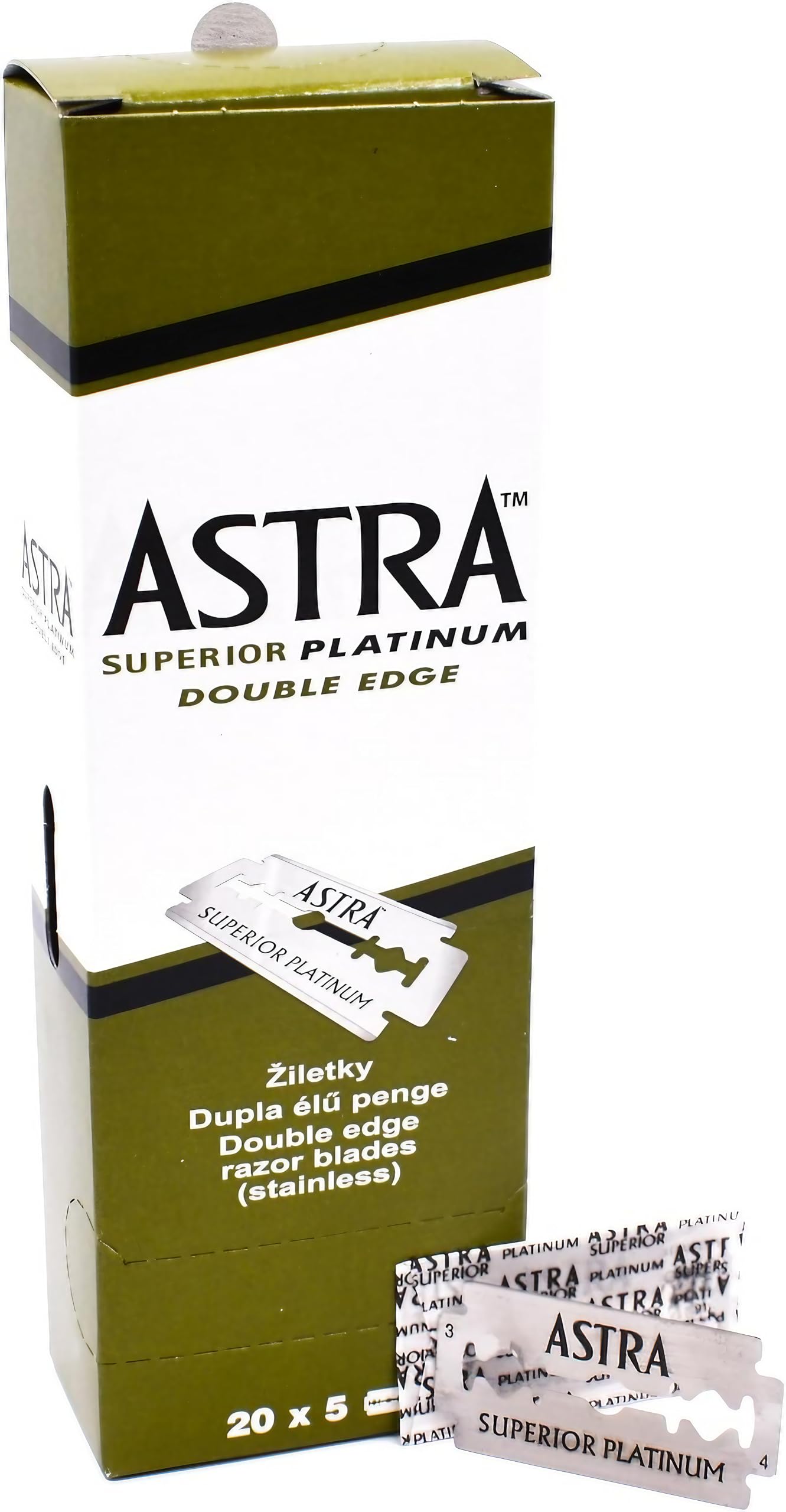 Astra skūšanās asmeņi, 100 gab. iepakojums