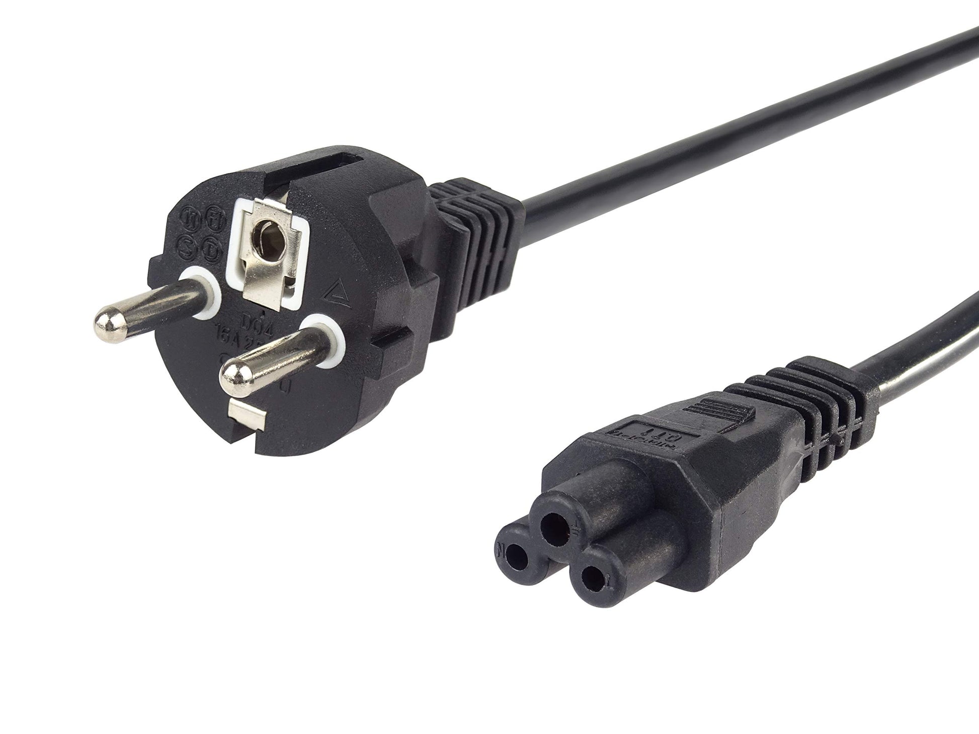 PremiumCord kpspu tīkla kabelis Mickey Mouse 230V 2m - melns, 3-polu, IEC 320 C5, aizsargkontakts, piemērots aukstierīcēm