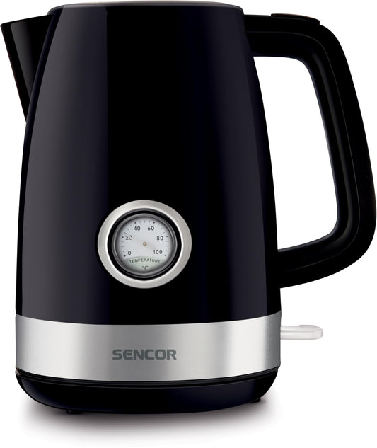 Sencor Elektriskā tējkanna - 1,7 l, 2150 W, apgaismotais kontrolgaisma, melna krāsa