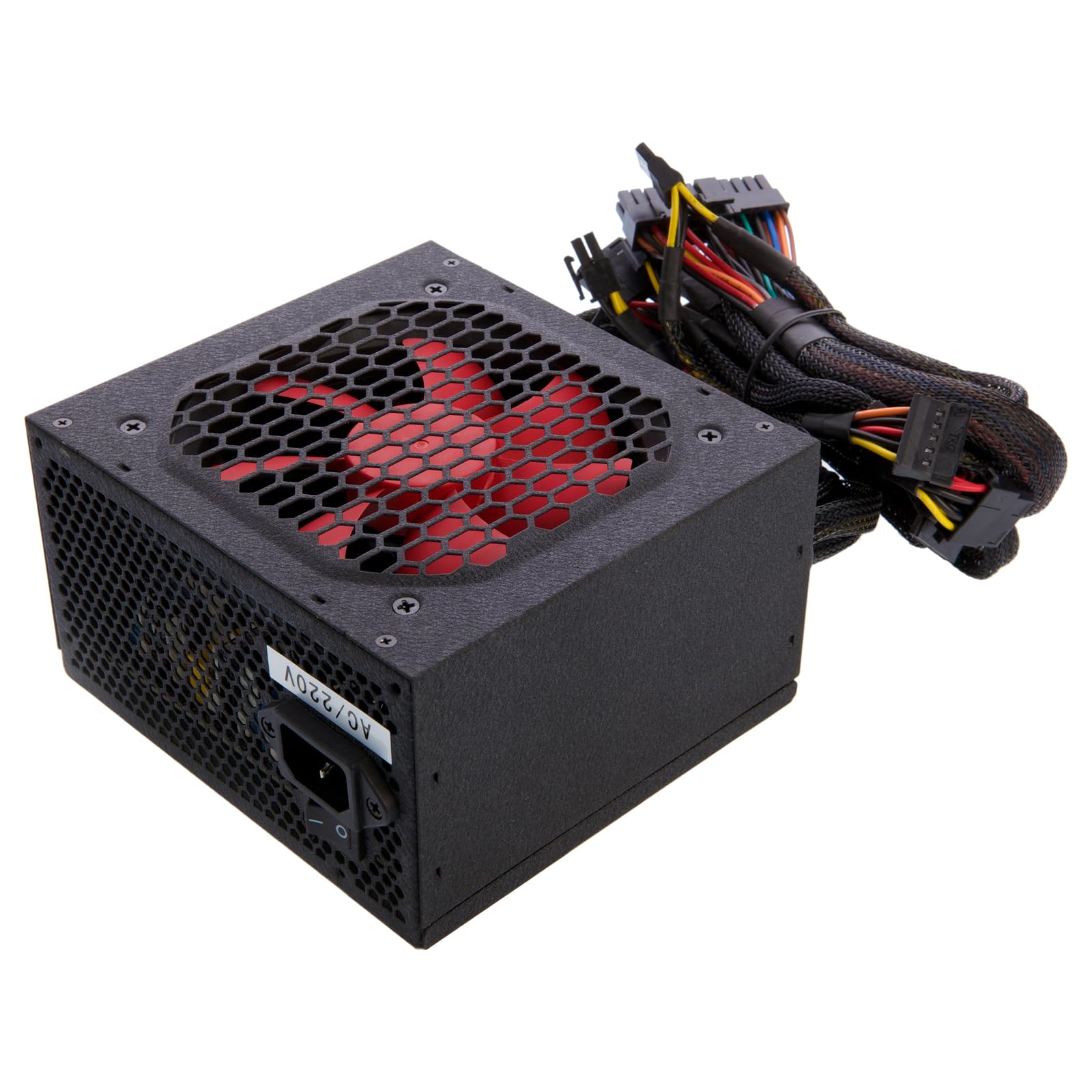 iTek Desert 550 550W ATX Power Supply - Black and Red, efficient cooling, reliable performance for desktop computers