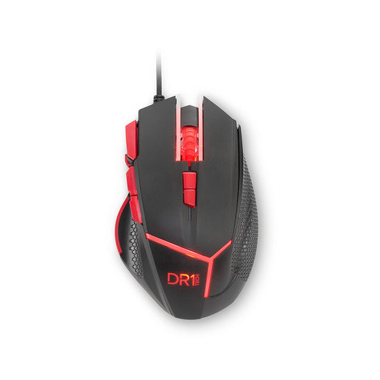 DR1TECH Hunter profesionālā spēļu pele - 5 maināmi svari, Triple FIRE, 9 pogas, 4200 DPI, ergonomiska PC/PS4/XBOX.