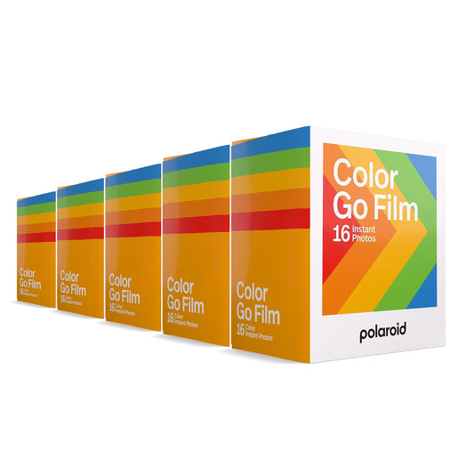 Ieteicamā vērtība: Rollei RPX 400 — 35mm melnbaltais negatīvais films, 36 skati  
16. Polaroid Go Color Film - 80 Fotos - 5 Doppelpackungen Großpackung Film (6205) - Nur kompatibel mit Polaroid Go Kamera