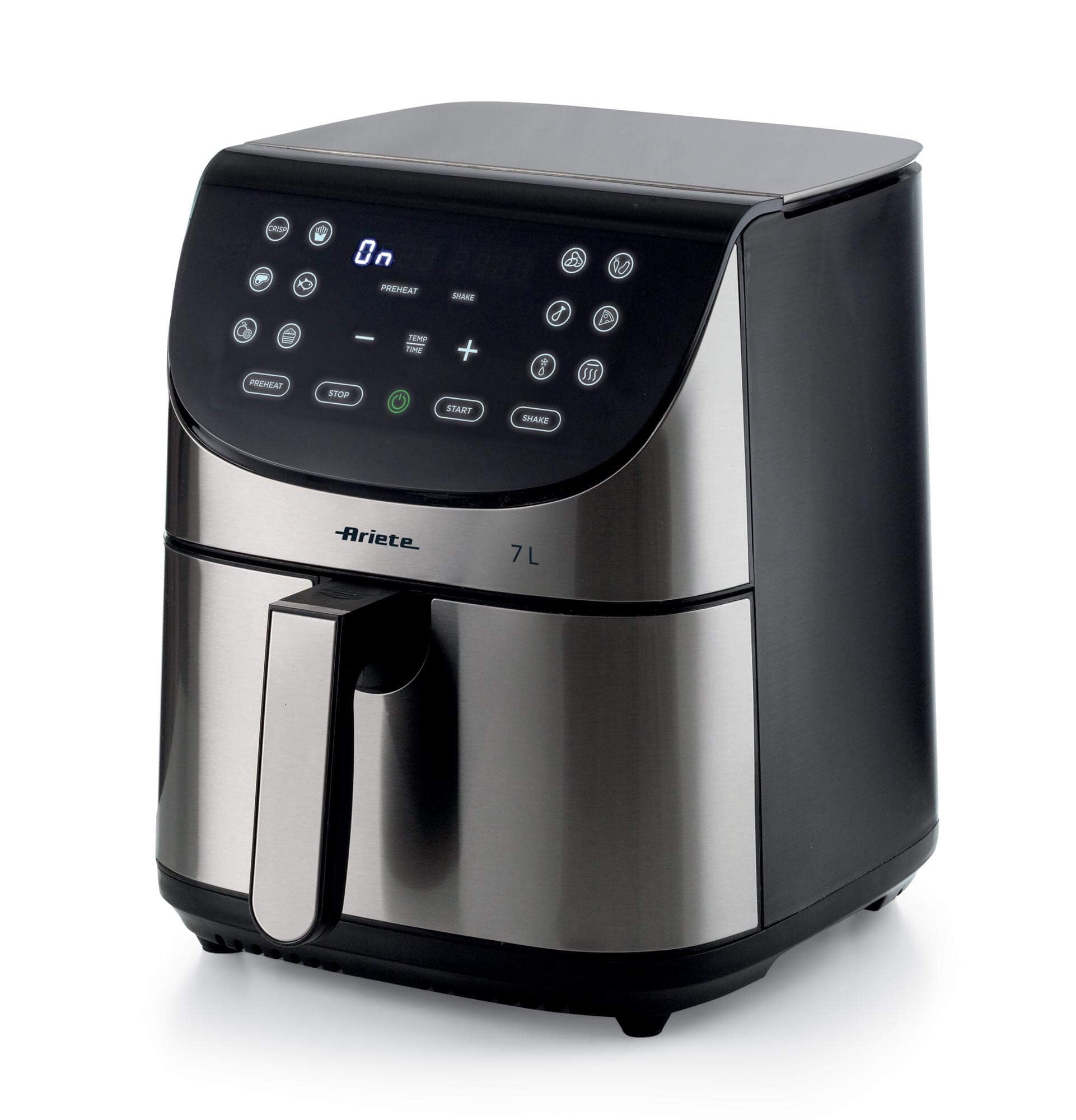 ARIETE digitālā bez eļļas fritēšanas ierīce - matēts nerūsējošais tērauds, XXL 2 kg, modelis 4628