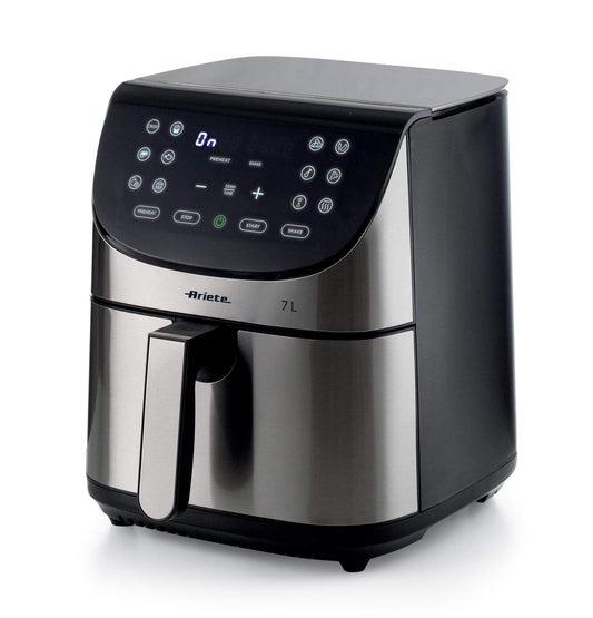 ARIETE digitālā bez eļļas fritēšanas ierīce - matēts nerūsējošais tērauds, XXL 2 kg, modelis 4628