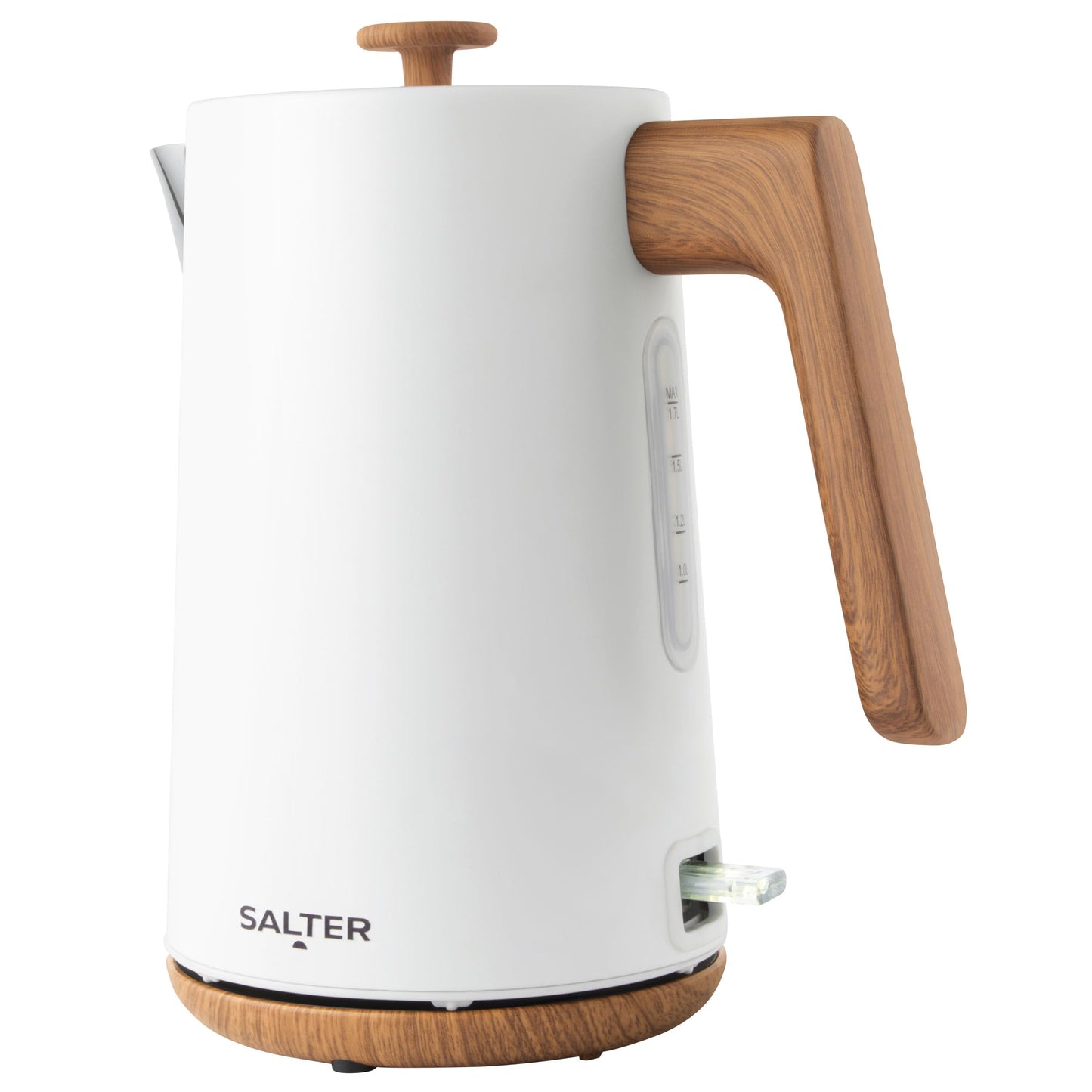 Salter EK5823WHTVDE Toronto Toaster - 4-slice, wide slots, 6 browning levels, removable crumb tray, defrost, reheat, cancel functions.