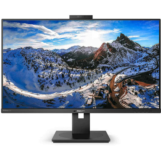 PHILIPS 329P1H - 32" UHD USB-C docking monitor, webcam, height adjustable, 3840x2160, HDMI 2.0, DisplayPort, USB hub, black