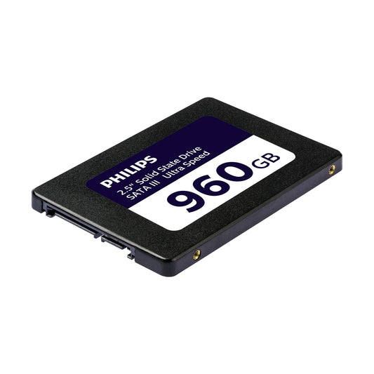 PHILIPS iekšējais SSD 2.5" SATA III 960 GB S130 - Ultra Speed, lasīšanas ātrums līdz 550 MB/s