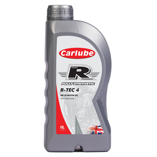Carlube Triple R 0W-20 pilnīgi sintētiskā automobiļu eļļa R-TEC 4, 1 L
