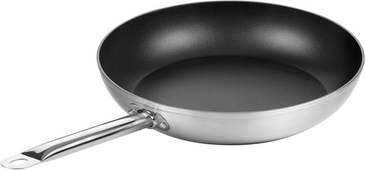 Tescoma 606828 panna, pelēka - Grey ceramic pan with non-stick coating and ergonomic handle for easy cooking.