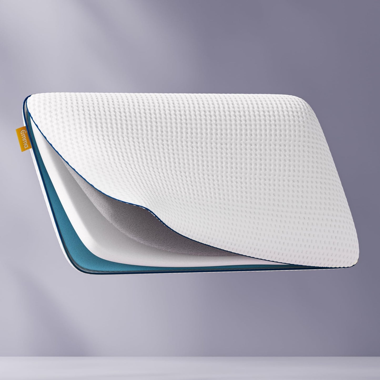 Ergonomisks kakla spilvens Emma Premium Stützkissen 80x40, dzesējošs memory foam spilvens ar Thermosync tehnoloģiju, augstumu regulējams, mazgājams pārvalks