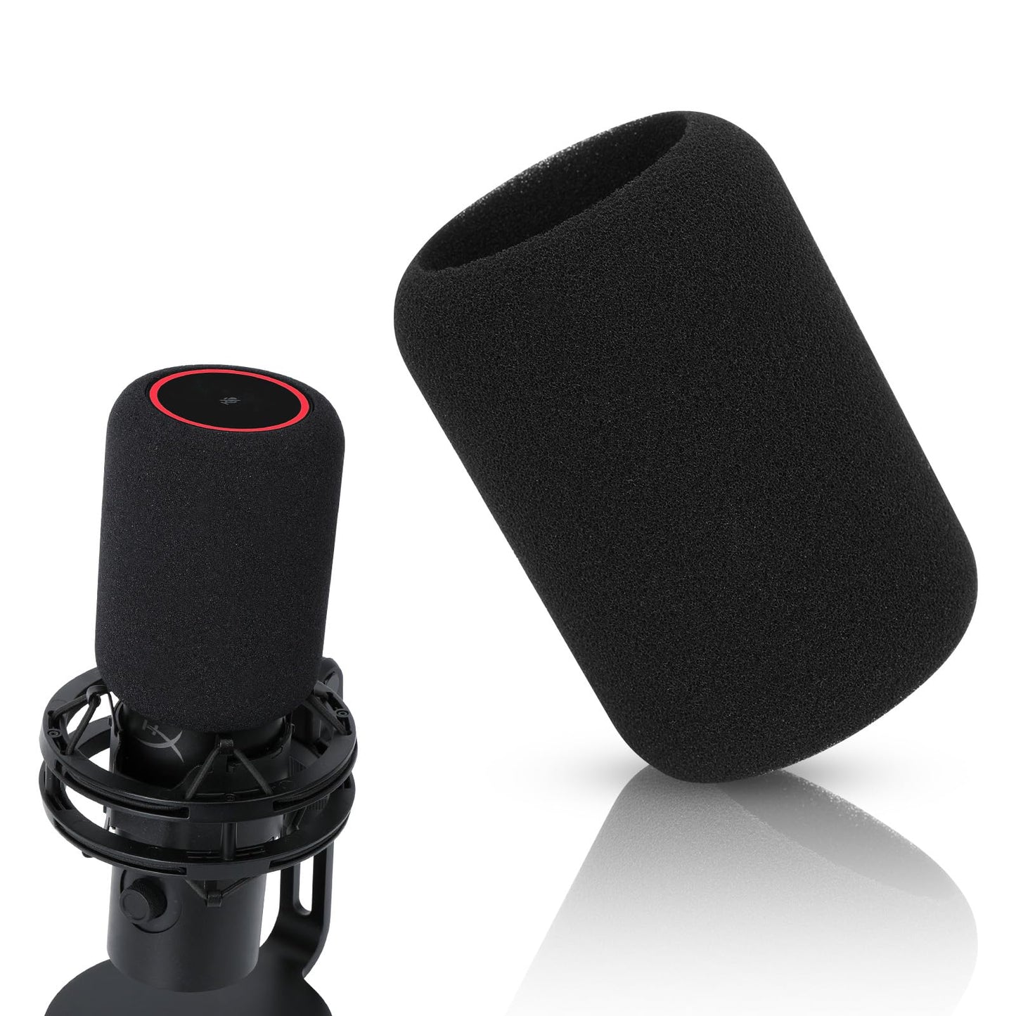 Mikrofona popfiltrs QuadCast 2 YOUSHARES, putu vēja aizsargs HyperX QuadCast 2 S Mic, augšas atvere ērtākai lietošanai