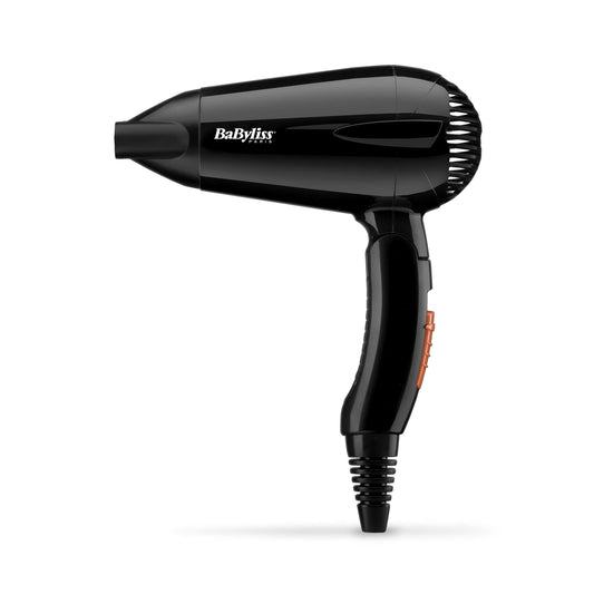 BaByliss Travel Dry 2000 Salokāms, viegls ceļojumu matu fēns melns 2000 vati 5344E