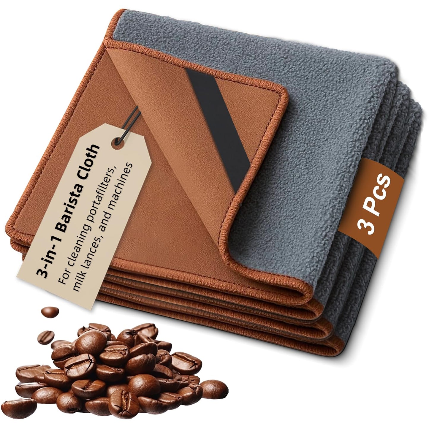 Barista lupatiņš puiaxod 3 gab. 500 gsm, 30x30 cm, uzsūcošas mikrošķiedras drānas