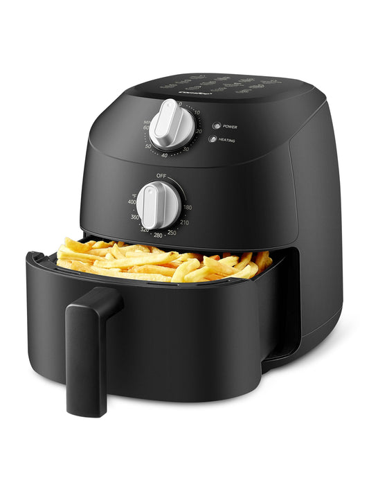 Midea karstā gaisa fritēšanas ierīce 2L - 1150W, bez eļļas, automātiska izslēgšanās, viegli tīrāms, melns, bez BPA