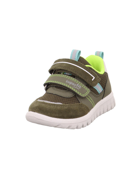 Lauflernschuhe Superfit SPORT7 MINI bērnu apavi zēniem zaļi/dzelteni 7020