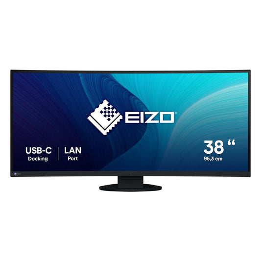 EIZO FlexScan EV3895-BK - 37.5" monitor, 3840x1600 resolution, HDMI, USB-C, KVM switch, 5ms response time, black