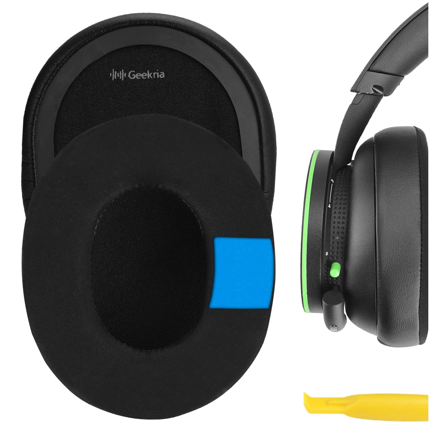 Austiņu ausu spilventiņi Geekria Sport-Kühlgel-Ersatz-Ohrpolster Microsoft Xbox Wireless (2024) / Wired, Xbox Stereo, Xbox Stereo Headset 20th Anniversary, melni