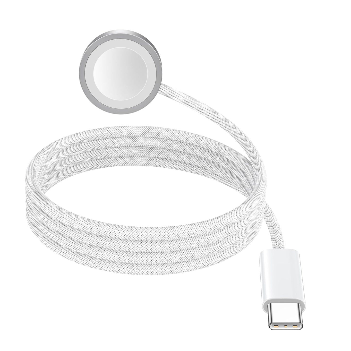 Apple Watch uzlādes kabelis USB C 1M, magnētisks ātrās uzlādes lādētājs, pārnēsājams