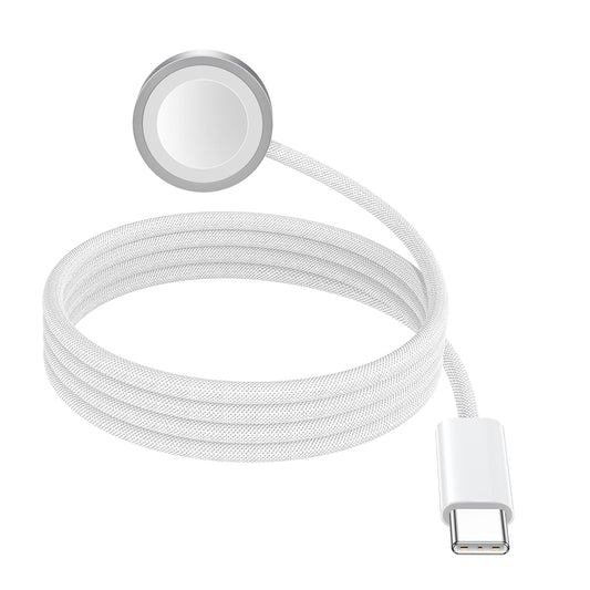Apple Watch uzlādes kabelis USB C 1M, magnētisks ātrās uzlādes lādētājs, pārnēsājams