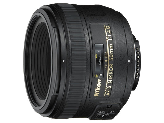Nikon AF-S Nikkor 50 mm f/1,4 G objektīvs, melns [Nital karte: 4 gadu garantija]